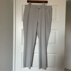 Reiss Women’s Grey Joanne Slim Fit Trousers Cropped Slacks Size 8